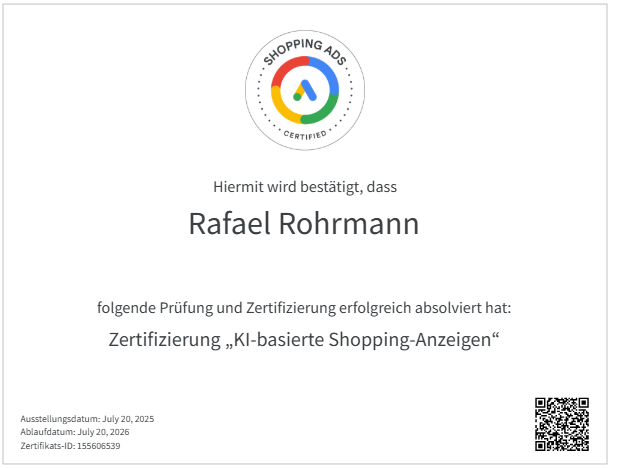 KI-basierte Shopping Anzeigen